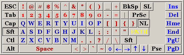 Image of SofType keyboard with integrated word completion and Dragger toolbars shown.
