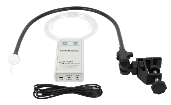 Sip/Puff Switch with Gooseneck